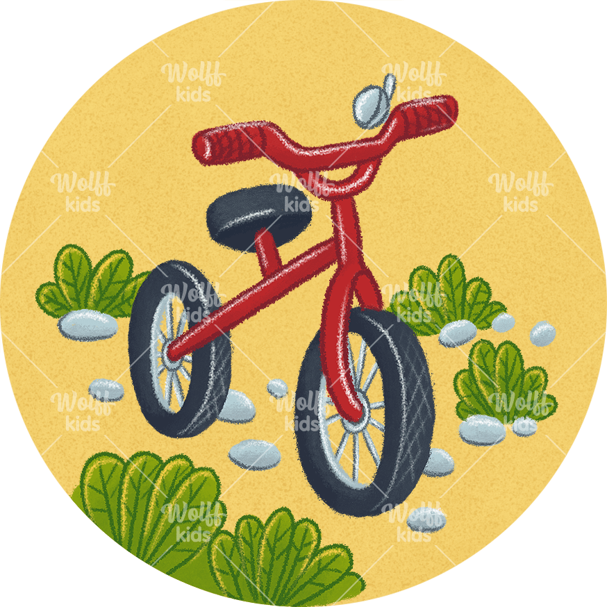 Einzelner Magnet: Laufrad fahren